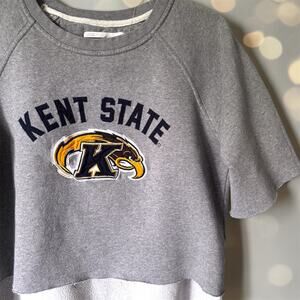 Custom Kent State College Raw Hem Sweatshirt